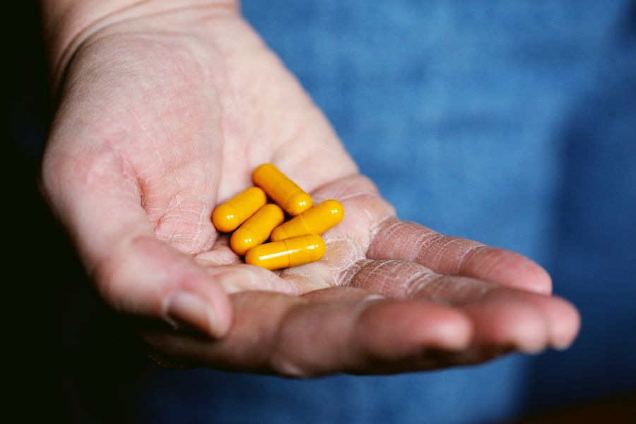drugs Orange pills.