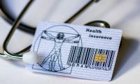 healthcare access a health card and a stethoscope 