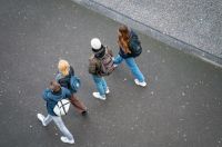 teens walking together 