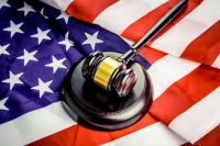 Justice Politics Judge gavel over american flag. More of my photos and videos Adobe Stock:http://bit.ly/3RqlciK More of my photos and videos Shutterstock: https://www.shutterstock.com/g/ALEKSANDRBERDYUGIN My email: bermix999@gmail.com 