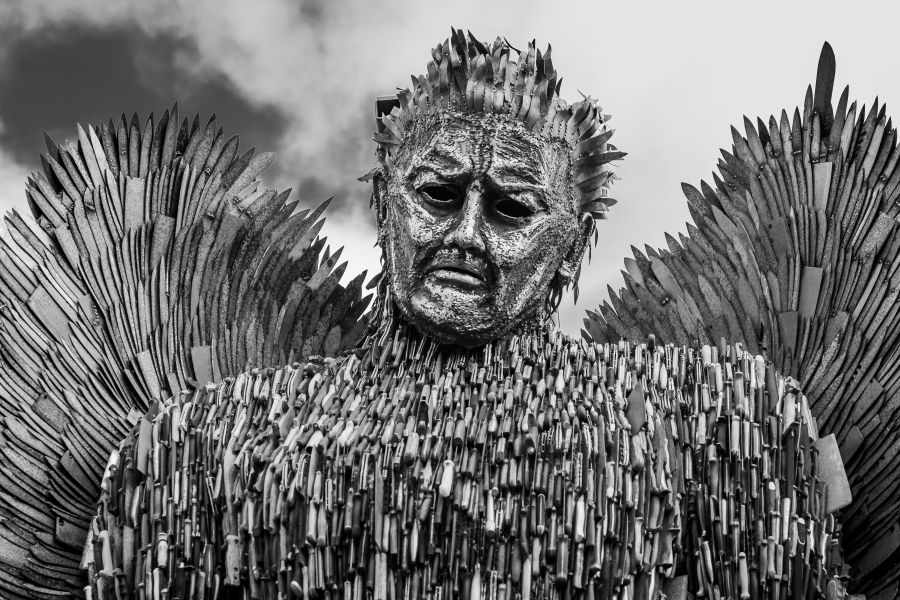 Knife attack Alfie Bradley's Knife Angel 