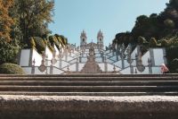 Sanctuary pilgrimage Bom Jesus Do Monte, Braga, Portugal building,architecture,tower