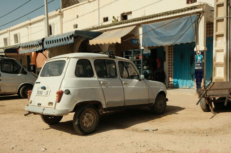 Weekend activities An old car waiting for its owner outside of Essaouira, Morocco morocco,essaouira,urban