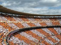 Sports fans checkerboarded Neyland Stadium at the University of Tennessee knoxville,tn,usa