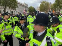 Arrest Arrest of a Extinction Rebellion protester, Whitehall, October 2019 