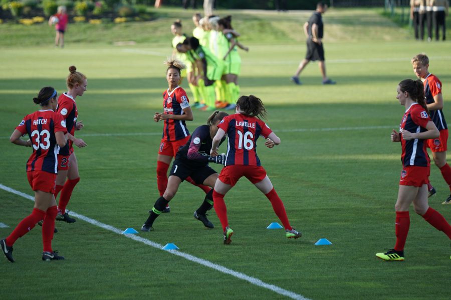 Soccer training Rose Lavell team sport,quickness,team players