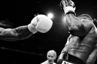 Boxing match Carlos Takam‘s Left boxing,france,paris