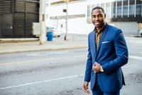 Staff Transfer Elegant man in an empty street black man,suit,gentlemen