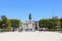 Montpellier activities Esplanade du Peyrou, Montpellier, France blue,france,montpellier