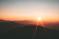 Sunshine Sunset at Clingmans Dome nature,landscape,sun