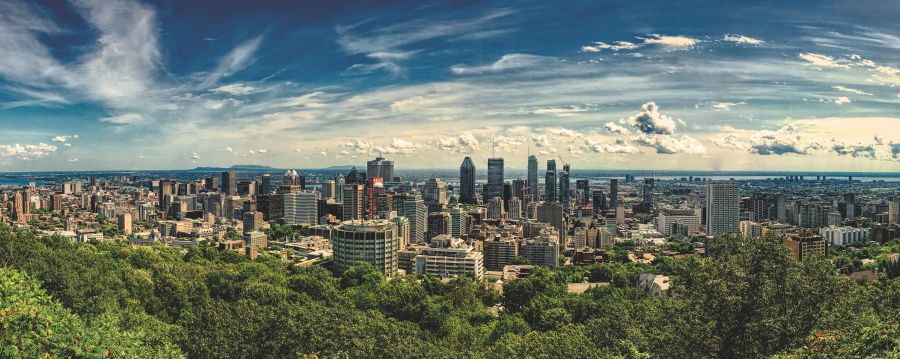 Montreal Montreal skyline montreal,canada,mont royal