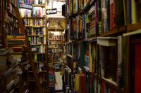 Bookstore bookshop Books, ready to be devoured. the abbey bookshop,rue de la parcheminerie,paris