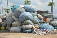 Landfill garbage  trash,plastic,human impact