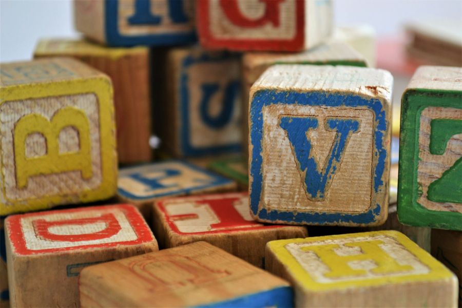 childhood These colorful, scuffed blocks are part of a collection I purchased from a sweet elderly couple who kept them in a box for their grandchildren. Their grandchildren long-grown, they were happy to share them with me. 