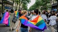 Pride parade Around 30,000 people participated for the Gay Pride march organized by the Inter-LGBT on 26 June 2021. The gay pride march started in the suburbs, in Pantin (Seine-Saint-Denis) for the first time since 1977. In a festive atmosphere, without mask or social distancing, thousands of young people have tasted a semblance of life before, despite a gloomy weather, Paris, France. 