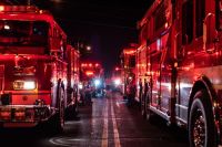 Firefighter Sun Prairie lost it’s volunteer fire captain during an accidental explosion. I took this photo during the procession that took place to honor our fallen firefighter. sun prairie,united states,road