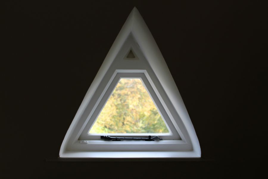 Triangular constituencies  triangle,window,glass