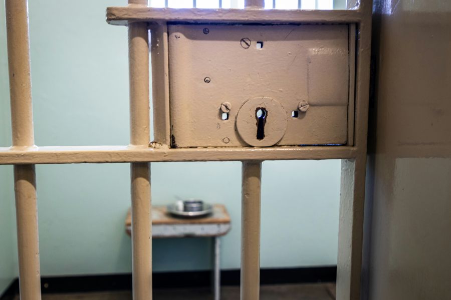 prison death Prison cell on Robben Island near Cape Town 