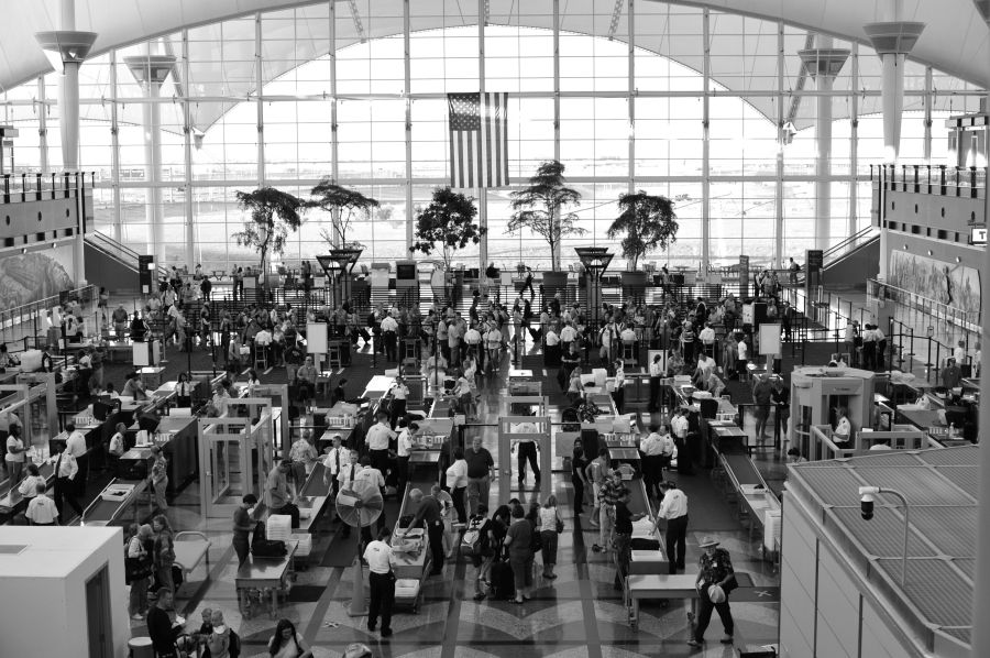 Airport Security Denver DIA Security Check Point 