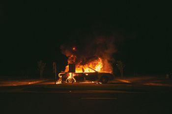Fire accident Street Arson
