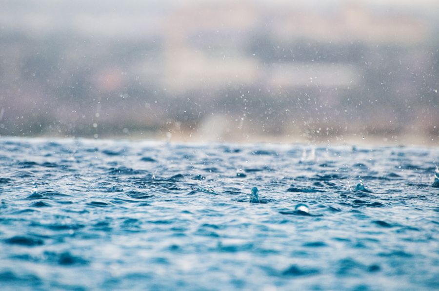 Rain Rain in the pool rain,nature,blue