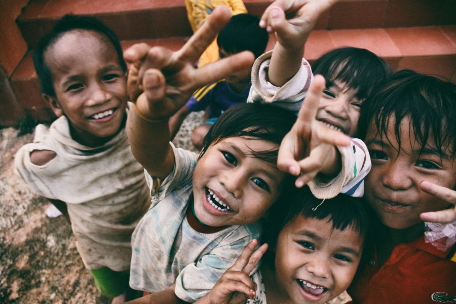 children protection Happiness of the poor children.
Taken in Chupah district, Gialai province Vietnam. 