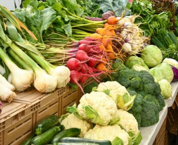 farmers market Fresh produce at the local farmer's market