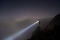 Discovery On a night hike with good friends when the fog rolled in. grey,las vegas,united states