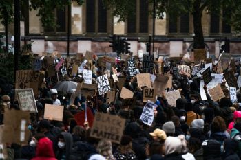 Racism protest Black Lives Matter London Protest, 6th June 2020.