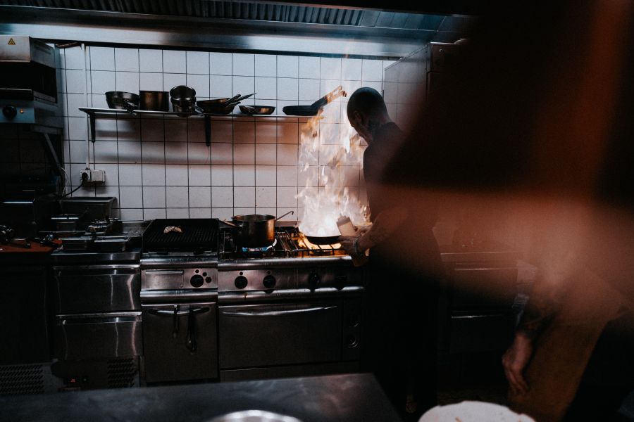 Cooking chef burning the kitchen cooking,kitchen,chef