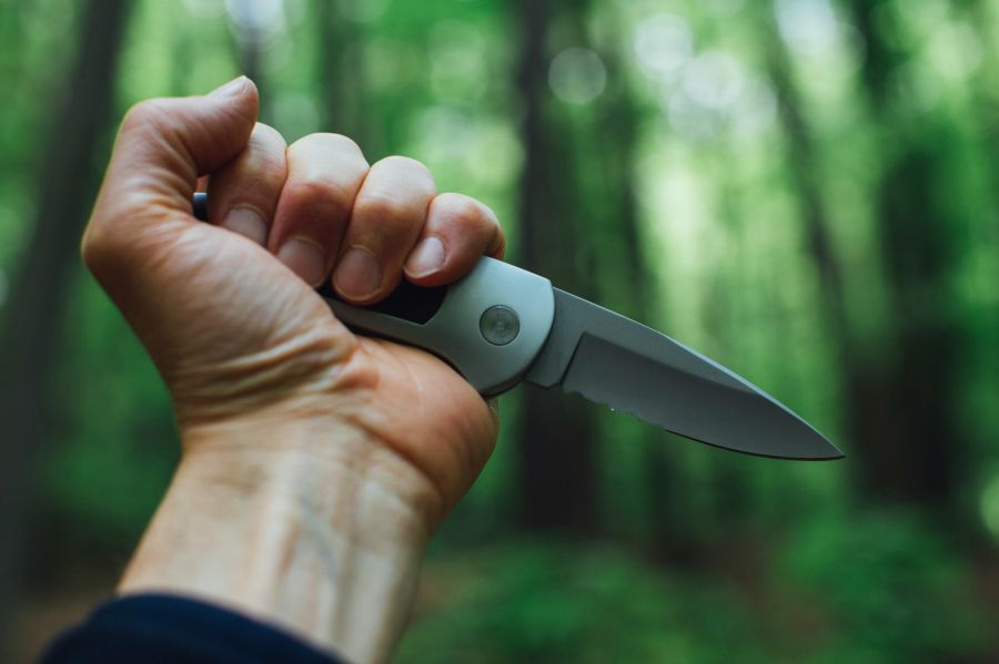 Knife Outdoor survival switchblade jack-knife 