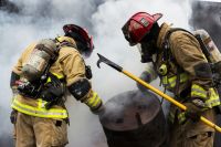Firefighters strike Firefighter Overhaul 