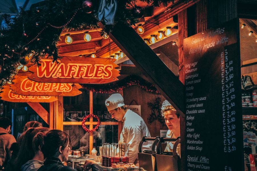 Christmas market Show support by checking out my instagram - @arthuredelmans_  christmas,market,waffles