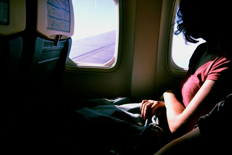 travel sickness Admiring the view from above 