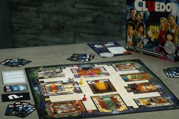mystery game All components of Hasbro's board game Cluedo