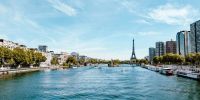 Seine River Eiffel Tour and the Seine river 