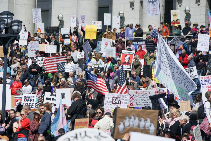 Concert Protest Utahns protest the actions of Donald Trump and Elon Musk outside the Utah State Capitol. 