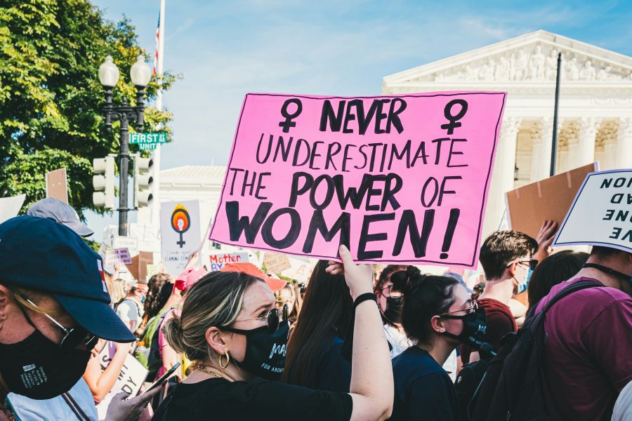 Feminist protest Never Underestimate the Power of Women! 