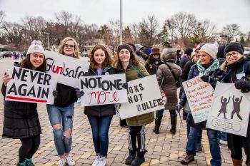 School violence Students rally to stop gun violence.