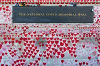 memorial Covid The National COVID Memorial Wall in London. 
