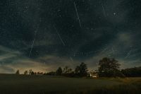 Meteor shower Perseids Meteor Shower, Livingston Manor NY, 8.14.2023 (IG: @clay.banks) 