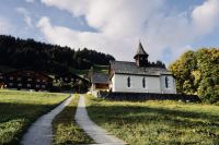 Housing reform Chapel of Schuders 1270m with shingle roof, Schiers Graubuenden Switzerland

photo made by rouichi / switzerland nature,outdoors,building