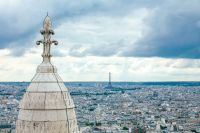 Pope Paris Long distance view of Eiffel Tower 