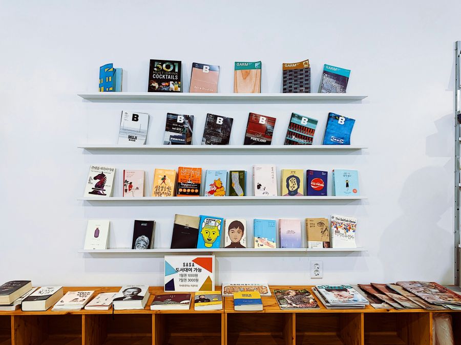 Bookstore Books shelf 