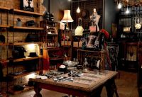 Retail Department Vintage accessory store interior,shoreditch,londres