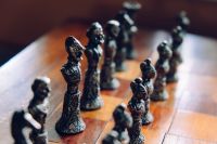 Controversial figures Vintage chess pieces figures,king,queen
