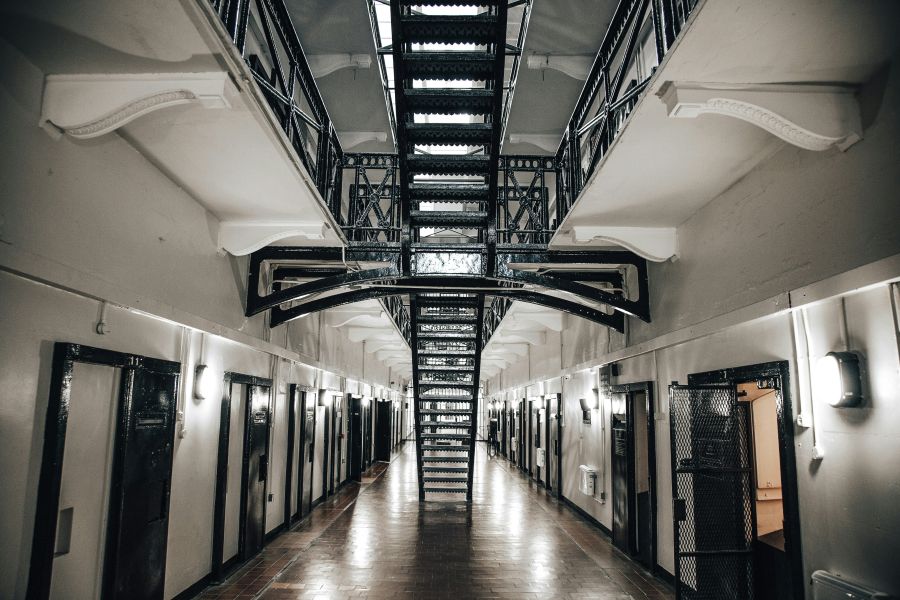 Prison fire  