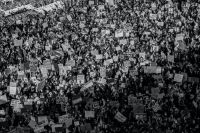 Protest #BlackLivesMatter protest in Stockholm, Sweden. crowd,protest,congregation