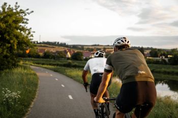 Cyclist Road Okolo and evening rides around Morava river