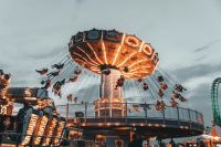 amusement park I was running social media for a clients event in Wildwood, NJ and had the ability to take some time and capture the world around me. It was so energetic, the sounds were so happy and inviting. As I looked up I saw rides of every kind packed full of people. This collection Round + Round features the rides that had the happiest effect on me. Enjoy! 